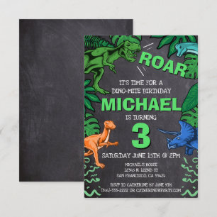 Dino Trex Jurassic Boy Dinosaur Cumpleaños