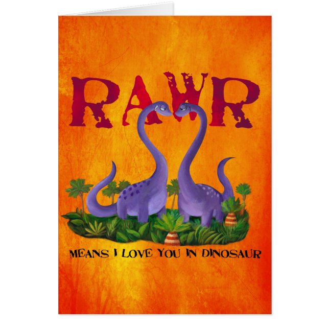 Dinos - Rawr lindos y románticos (Frente)