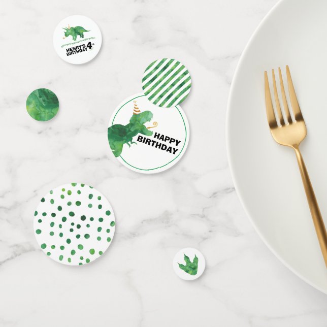 Dinosaur Birthday Confetti (Grupo)