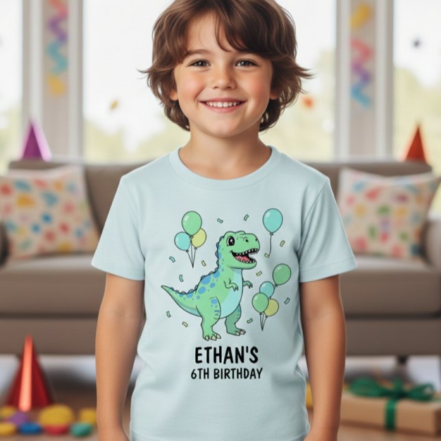 Dinosaur Birthday T-Shirt: Your Child's Custom  (Subido por el creador)