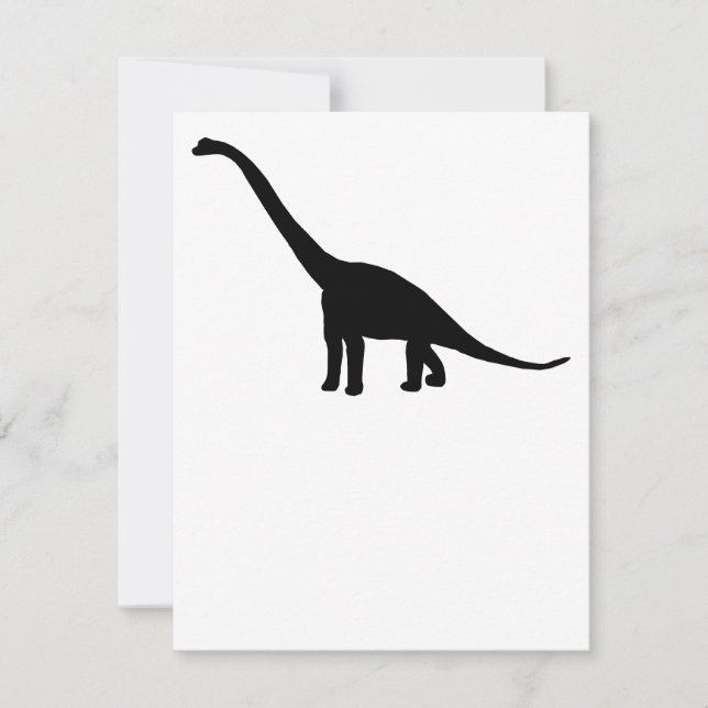 Dinosaur Brontosaurus Silhouette (Anverso)