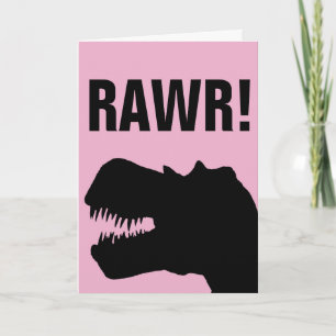 DINOSAUR DINOSAURIO TARJETAS DE CUMPLEAÑOS PARA LA