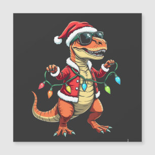 Dinosaur Envuelto con Luces de Navidad Sombrero de
