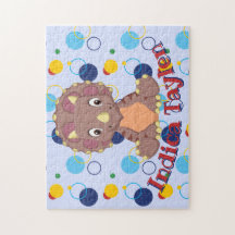 Dinosaur Jigsaw Rompecabezas Niños Nombre Juego de