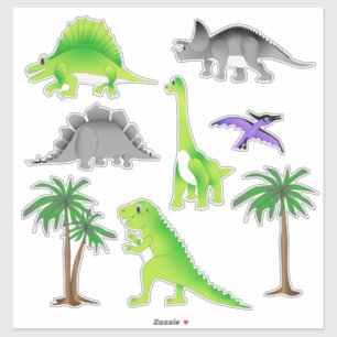 Dinosaur Land Cute Dino Pegatina Collection