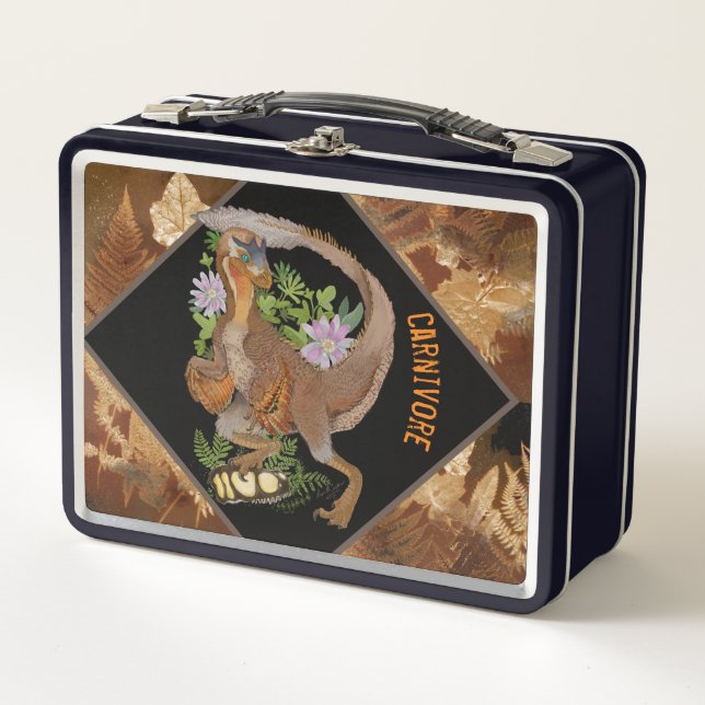 Dinosaur Raptor Jungle Art (Anverso)