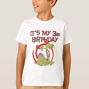 Dinosaurio 3er cumpleaños camisetas y regalos