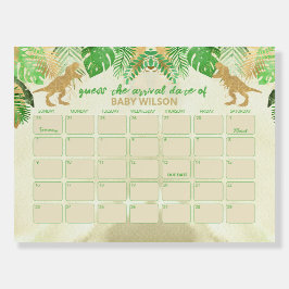 Dinosaurio Adivina Bebé Llegada Fecha Juego de Bab