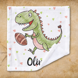 Dinosaurio Adorable Jugando Fútbol Personalizado