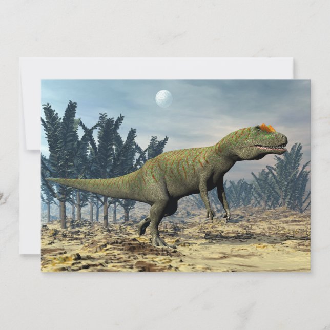Dinosaurio allosauro - renderizado 3D (Anverso)
