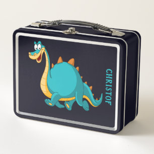 Dinosaurio azul lindo personalizado personalizado 
