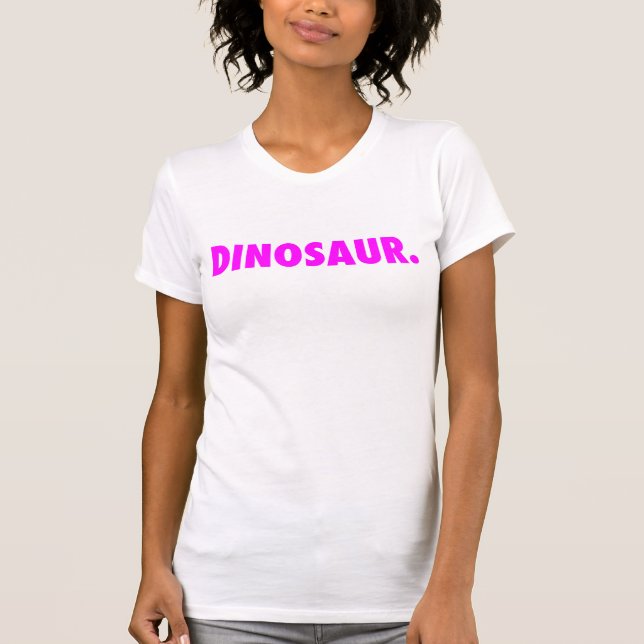 "Dinosaurio blanco." Camisetas sin mangas con el (Anverso)