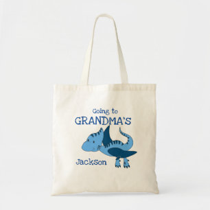Dinosaurio chiquito va a la abuela a la bolsa de l