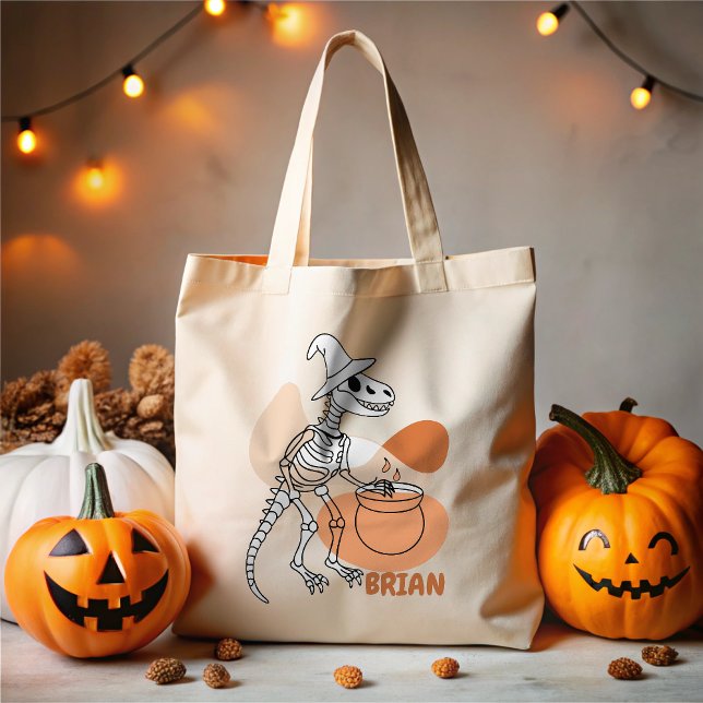 Dinosaurio con bolsa de té de Gorra de bruja (Subido por el creador)