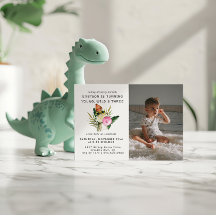Dinosaurio con Estilo | Invitación de Cumpleaños