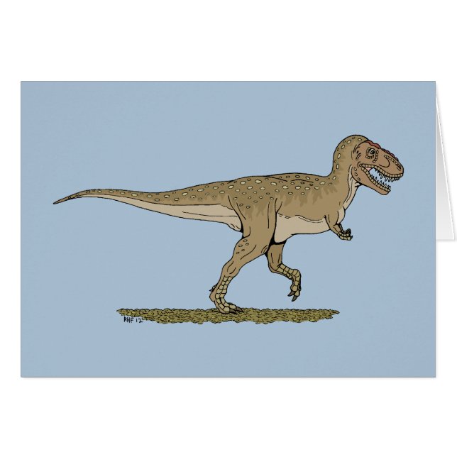 Dinosaurio cretáceo Tyrannosaurus rex (Anverso (Horizontal))