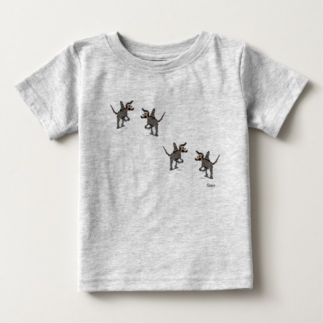 Dinosaurio de camisetas del bebé (Anverso)