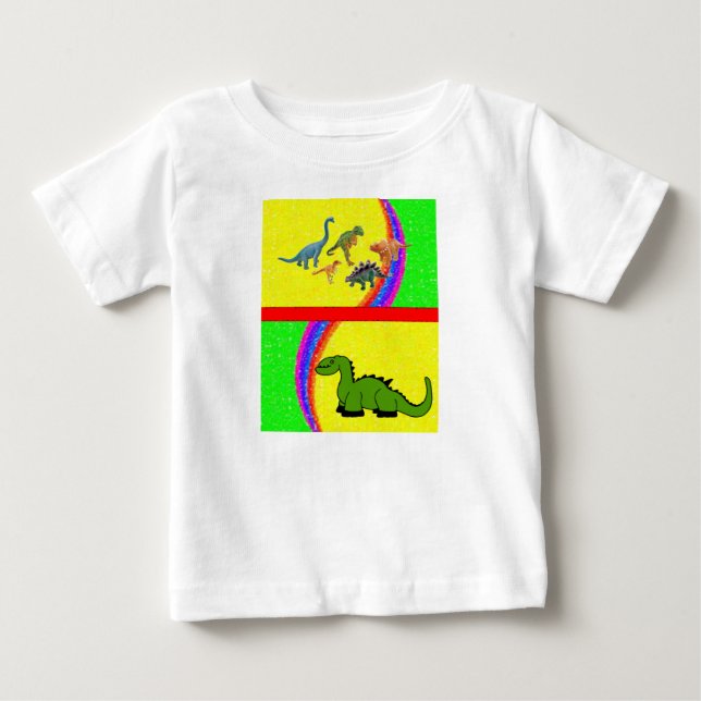 Dinosaurio de la camiseta bebé (Anverso)