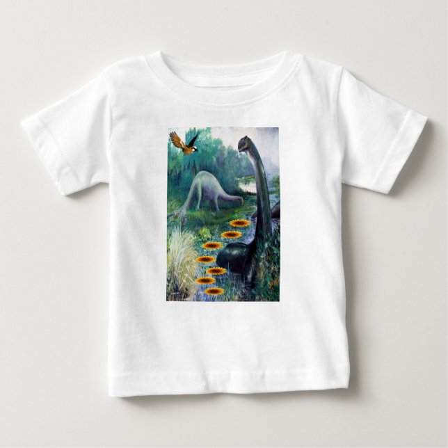 Dinosaurio de la camiseta bebé (Anverso)