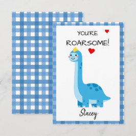 Dinosaurio de San Valentín en el salón de clases ¡