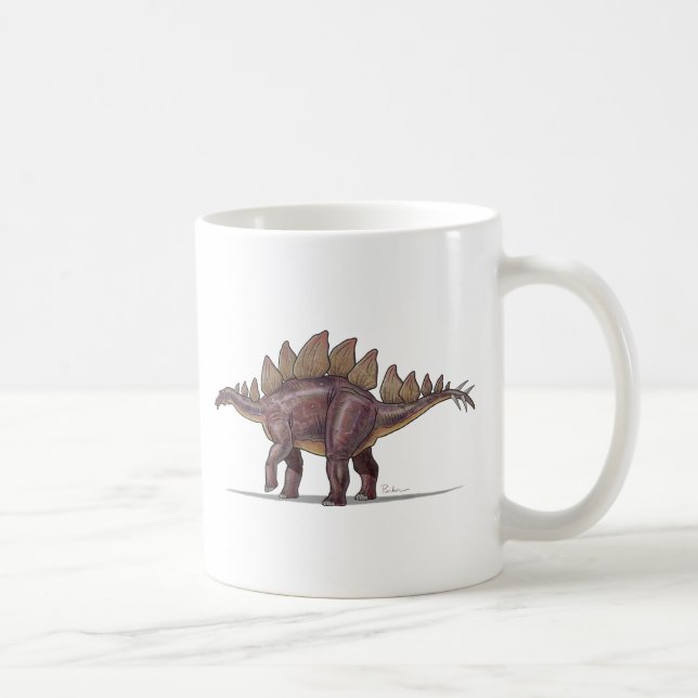 Dinosaurio del Stegosaurus de la taza (Derecha)