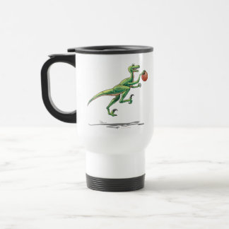 Dinosaurio del Velociraptor de la taza del viaje