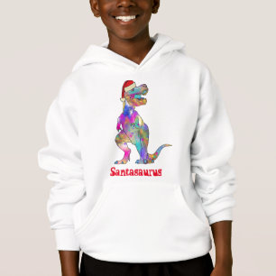 Dinosaurio divertido de Navidad T-Rex Santa
