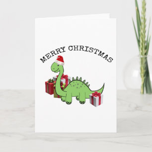 Dinosaurio divertido lindo de Santa del navidad