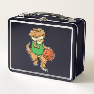 Dinosaurio en Deportes con Baloncesto