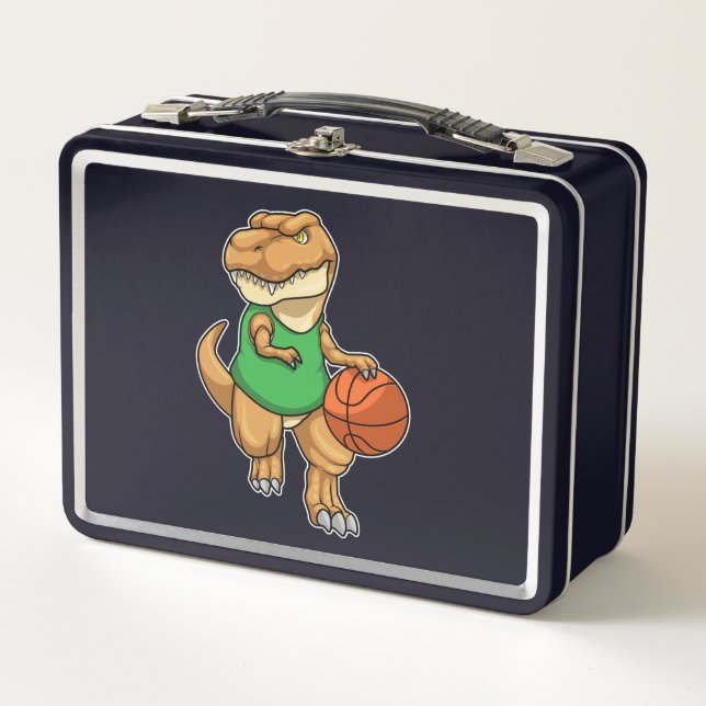 Dinosaurio en Deportes con Baloncesto (Anverso)