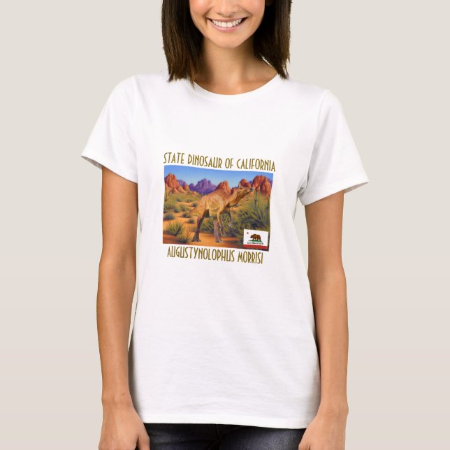 Dinosaurio Estatal De Camisetas De California (Anverso)