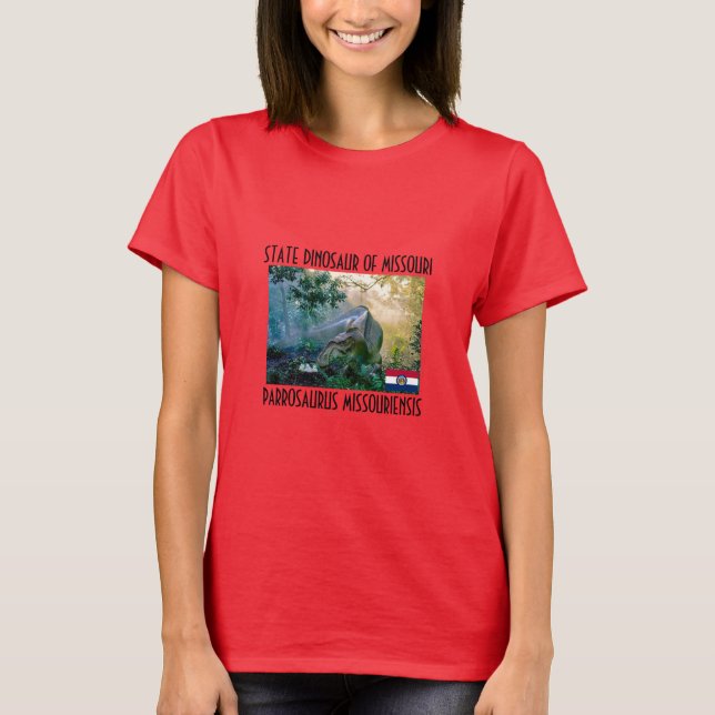 Dinosaurio Estatal De La Camiseta De Misuri (Anverso)