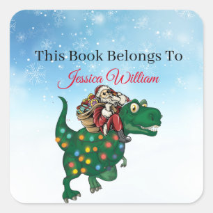 Dinosaurio, etiqueta personalizada de la placa de