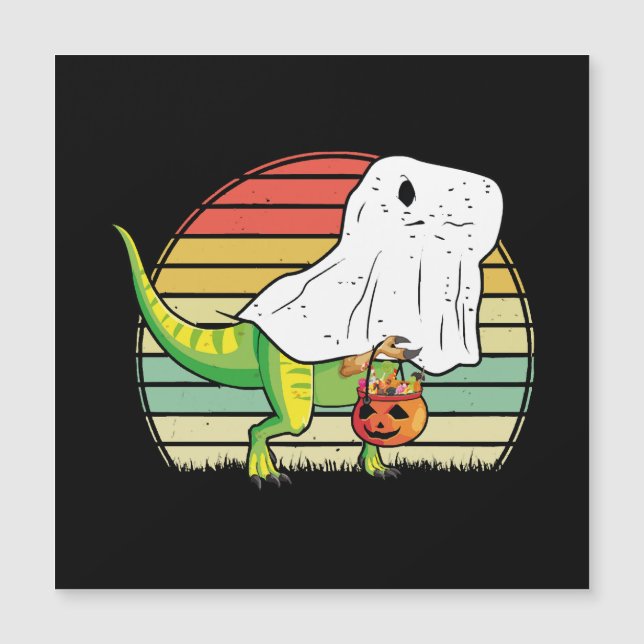 Dinosaurio Fantasma Divertido Halloween (Anverso)