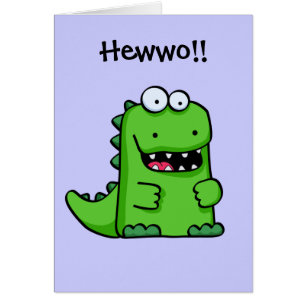 Dinosaurio feliz verde lindo