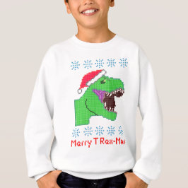 Dinosaurio festivo del navidad del "feliz Rex-Mas