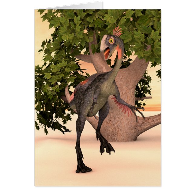 Dinosaurio Gigantoraptor (Frente)