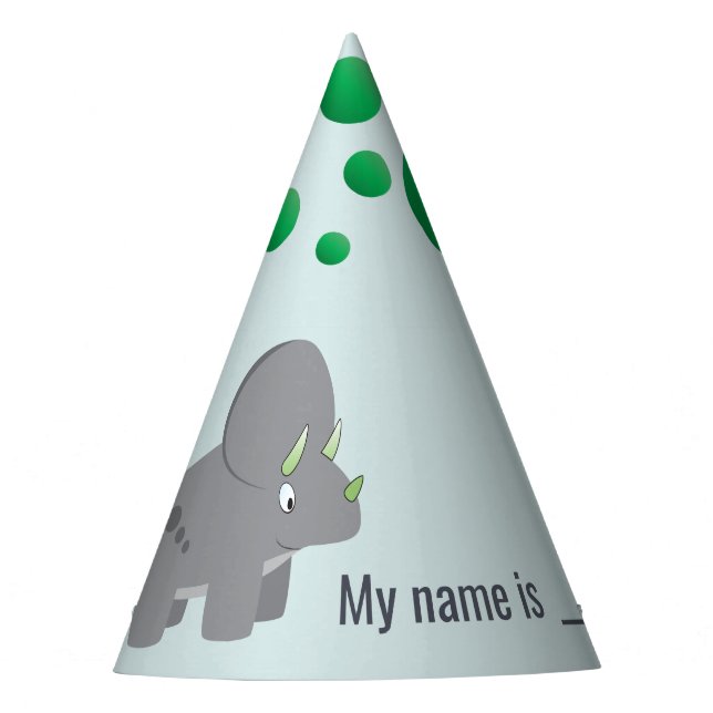 Dinosaurio Gorra de papel (Anverso)