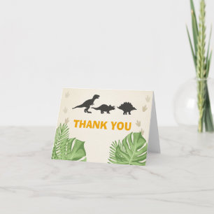 Dinosaurio Gracias Dino Tarjeta Fiesta