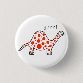 ¡Dinosaurio Grrr! Insignia del botón