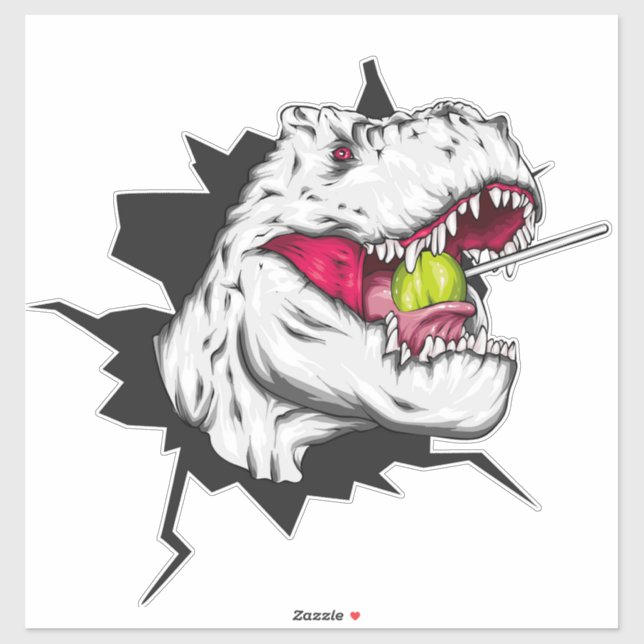 Dinosaurio Guay con Pegatinas del pop local (Hoja)