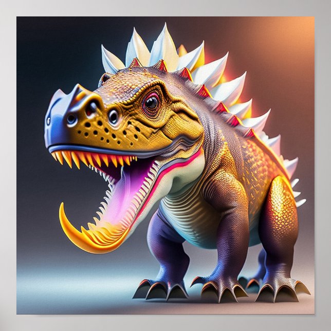 Dinosaurio Guay - Impresión artística (Frente)