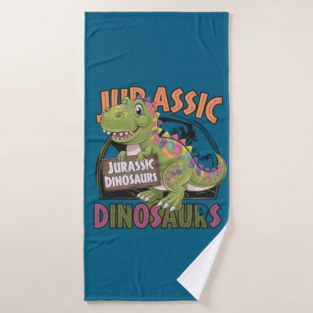 dinosaurio jurásico (Toalla de baño)