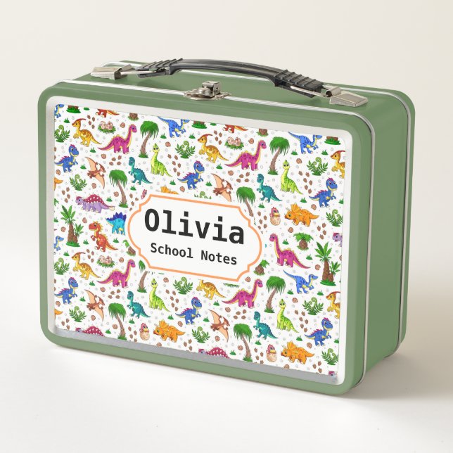 Dinosaurio lindo de vuelta a la escuela (Anverso)