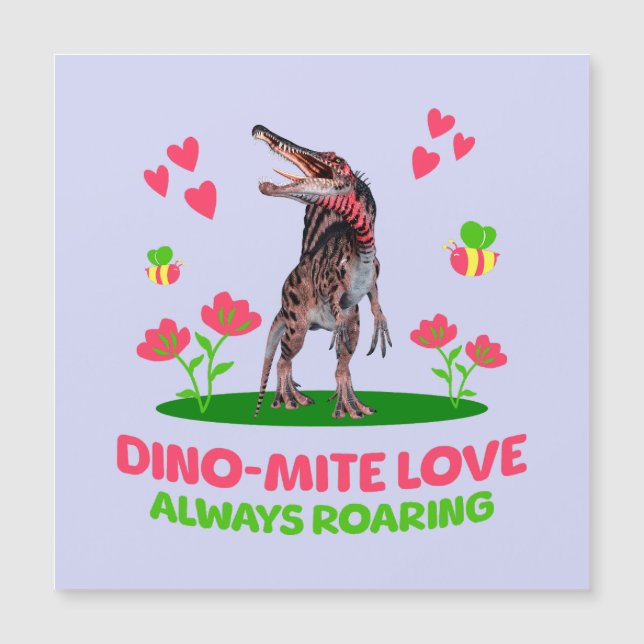 Dinosaurio lindo para el día de San Valentín para  (Anverso)