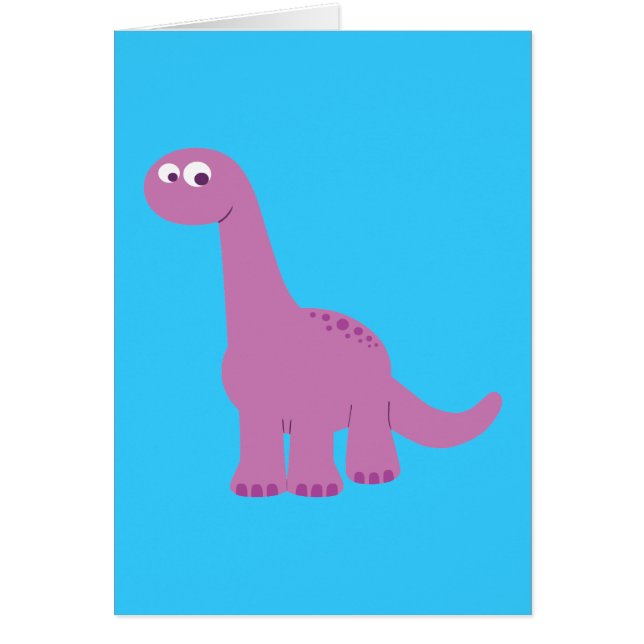Dinosaurio morado Brontosauro (Frente)