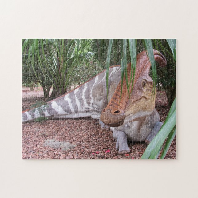 Dinosaurio Parasaurolophus - Rompecabezas (Horizontal)