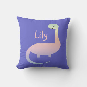 Dinosaurio pastel adorable para niñas Almohada per