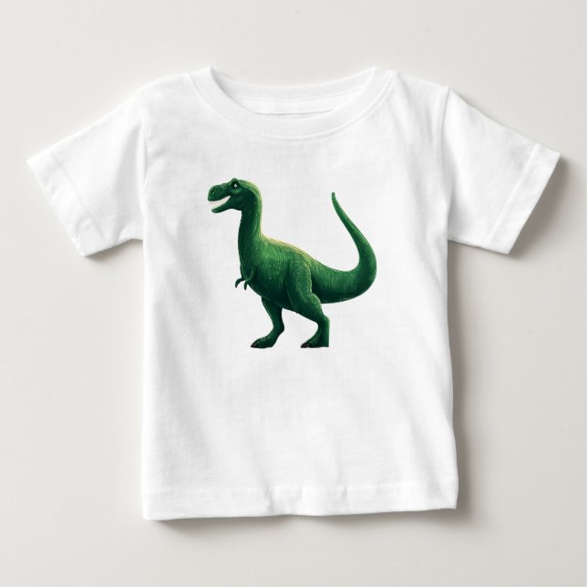 Dinosaurio Personalizado azul - Camiseta Dino para (Anverso)