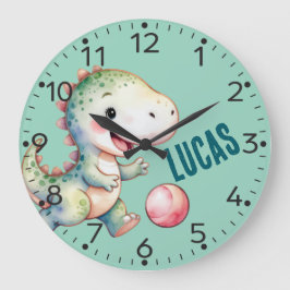 Dinosaurio personalizado, T-Rex, reloj de pared